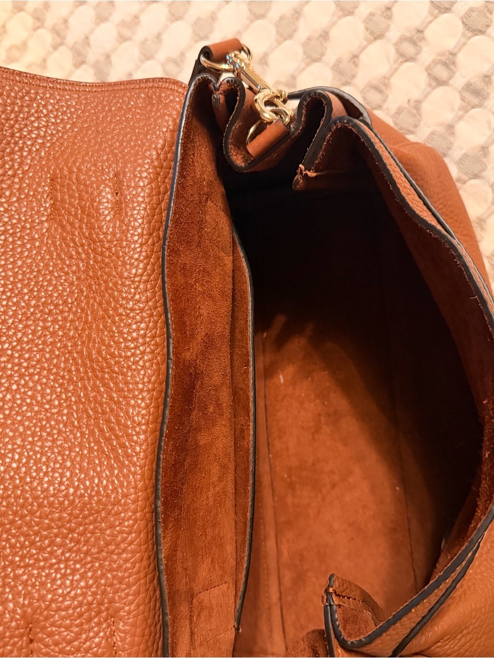 Mulberry Bright Oak Leather Braided Alexa- Handle Shoulder Bag - Picture 5 of 10
